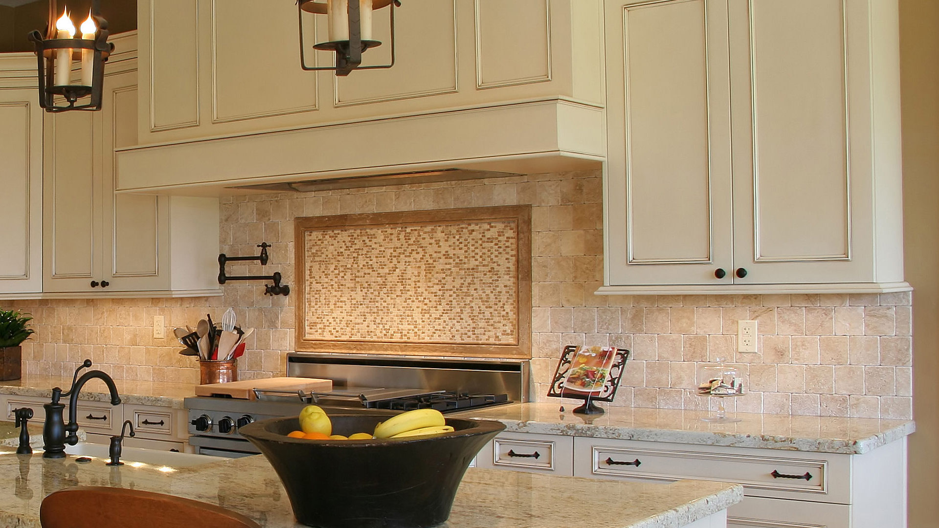 Custom Stone Backsplash