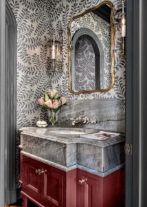 Quartzite bathroom vanity by Stone Fabricators